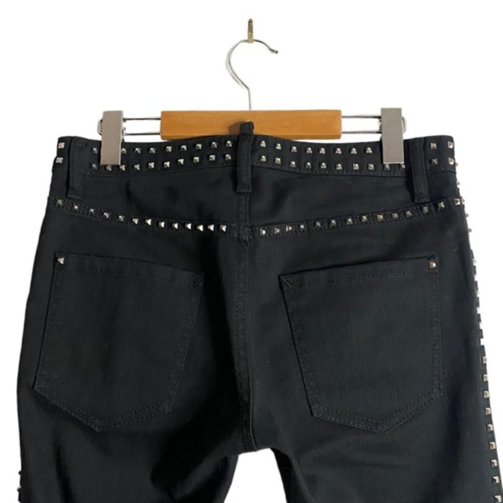 Dsquared2 Women Black Studded Skinny Denim Jeans View 4